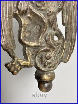 Antique Brass Eagle Door Bell Curtain Cistern Pull Collectors Item Very Rare