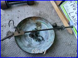 Antique Brass Hanging Balance Scale, very early 1900's Very Rare