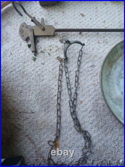 Antique Brass Hanging Balance Scale, very early 1900's Very Rare