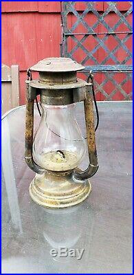 Antique Brass MEYROSE LITTLE BOSS Tubular kerosene lantern VERY RARE MODEL