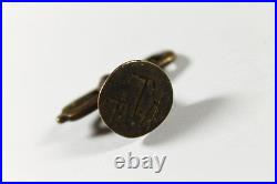 Antique Bulgarian Personal Brass Seal Stamp Folding Very Rare