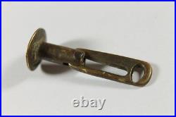 Antique Bulgarian Personal Brass Seal Stamp Folding Very Rare