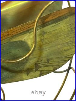 Antique Deco GEC England Partners Dual Sided Desk Fan Brass Blades Very Rare