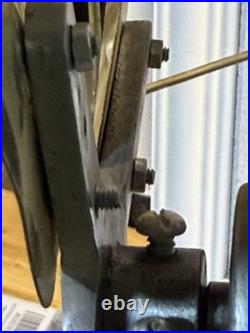 Antique Deco GEC England Partners Dual Sided Desk Fan Brass Blades Very Rare