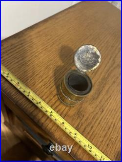 Antique French 1850's Nautical Ink Well Very Ornate Craftsmanship Rare Find