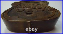 Antique HSB & Co Chicago Brass Our Very Best OVB Padlock Rare Lock! #10 No Key