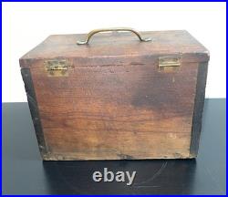 Antique Hand Carved Utility Storage Box 9,5x 6,5x5 Very Rare Antique Hand Carved Utility Storage Box 9,5x 6,5x5 Very Rare