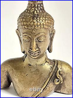 Antique Hand Crafted Bronze Buddah Statue Sculpture Brass 5 Very Rare