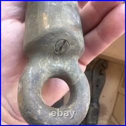 Antique Mays Hook Swivel Hook Brass Bronze Nautical Fishing Tool. Very RARE