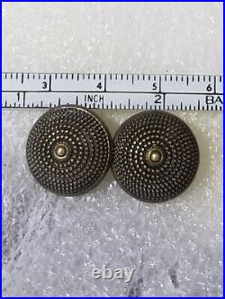 Antique One Piece Shanked Brass Military Button CIVIL War Period Very Rare