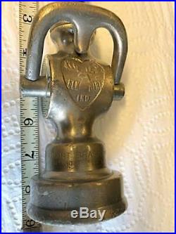 Antique Pat'd 1917 7.5 Vtg Brass Fire Hose Nozzle Elkhart Brass Mfg VERY RARE