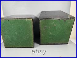 Antique R&E Scales Justice Door Knobs Marble Bookends Brass 1900s Very RARE