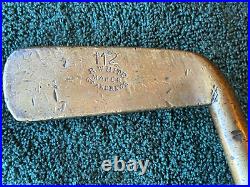 Antique R. WHITE, BRASS PUTTER, VERY OLD. 1880-1885. VERY RARE. 50% OFF