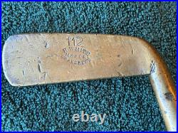 Antique R. WHITE, BRASS PUTTER, VERY OLD. 1880-1885. VERY RARE. 50% OFF