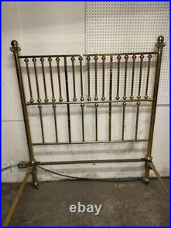 Antique Rare Brass Carved Casting Columns Bed, Fantastic Very Rare Brass Bed
