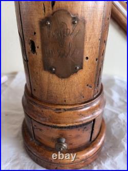 Antique Rare English Victorian Period Country Pillar Form Mailbox Very Nice