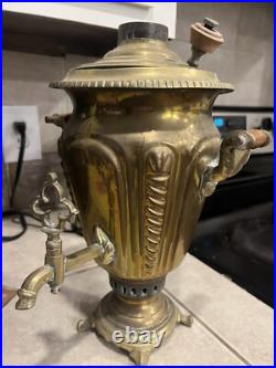 Antique Russian Brass Samovar- Very Old and Rare