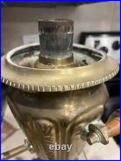 Antique Russian Brass Samovar- Very Old and Rare
