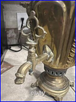 Antique Russian Brass Samovar- Very Old and Rare