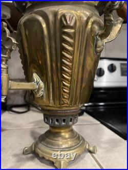 Antique Russian Brass Samovar- Very Old and Rare