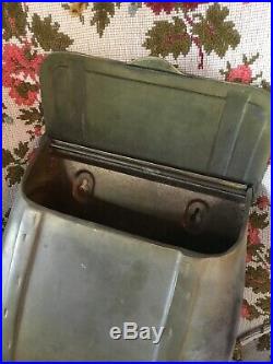 Antique Saddlebag Vintage Solid Brass Mail Box Mailbox Very Rare Collectors Item