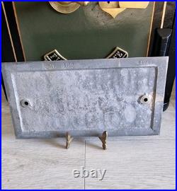 Antique Safe Plaque Hobbs Very Rare Size