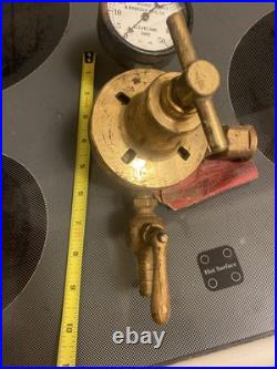 Antique The Bishop Babcock Brass Carbonic Gas Regulators 1900 Very Rare WithTag