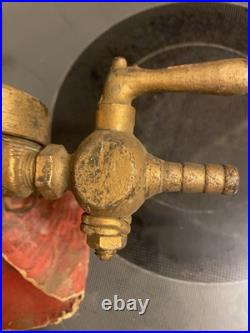 Antique The Bishop Babcock Brass Carbonic Gas Regulators 1900 Very Rare WithTag