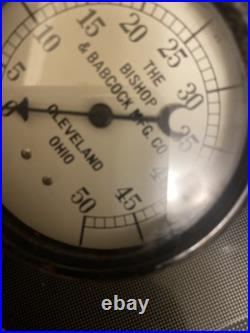 Antique The Bishop Babcock Brass Carbonic Gas Regulators 1900 Very Rare WithTag