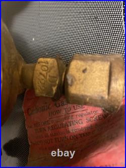 Antique The Bishop Babcock Brass Carbonic Gas Regulators 1900 Very Rare WithTag