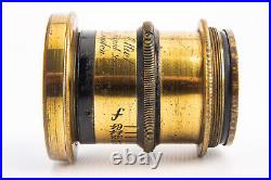 Antique The Elliot's Extra Rapid 7 Inch f/8 Brass Lens VERY RARE V14