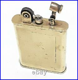 Antique Trench Art Lighter Brass Tax Stamp Ww1 Poilus Military Very Rare