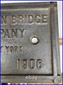 Antique Very RARE 1906 American Bridge Company Bridge Plaque