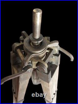 Antique Very Rare Carl Zeiss Military Tripod Brass & Wood