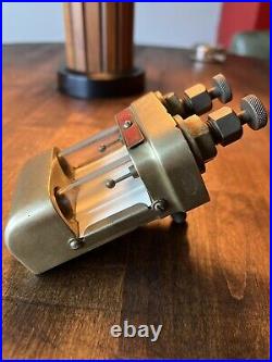 Antique Very Rare Locomotive Lukenheimer Brass Oiler Dual Feed Steam Engine