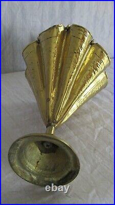 Antique Very Rare Maudoux Dinant Brass Umbrella 10 3/4 Tall, Excellent Cond