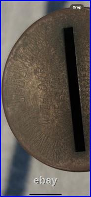 Antique Very Rare Mid 1800s Nevada Territory Miners Bank Copper Coin Bank