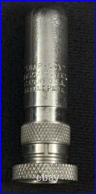 Antique Very Rare Set of 5 New SCM Company Brass Nickel Tire Valve Stem Covers