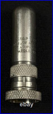 Antique Very Rare Set of 5 New SCM Company Brass Nickel Tire Valve Stem Covers