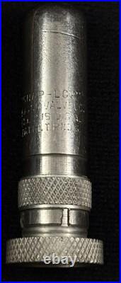 Antique Very Rare Set of 5 New SCM Company Brass Nickel Tire Valve Stem Covers