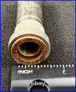 Antique Very Rare Set of 5 New SCM Company Brass Nickel Tire Valve Stem Covers