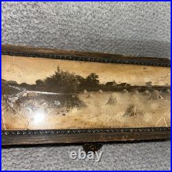 Antique Victorian AUSTRIAN Court Boxes Carved Gilded Very beautiful RARE