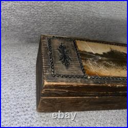 Antique Victorian AUSTRIAN Court Boxes Carved Gilded Very beautiful RARE