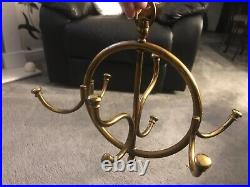 Antique Victorian Circular Brass Folding Hook Kite Mark COLLECTABLE Very Rare