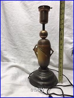 Antique Vintage Roseville Pinecone Lamp 17 Brass VERY RARE Art Pottery Light