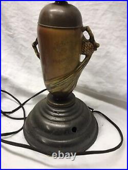 Antique Vintage Roseville Pinecone Lamp 17 Brass VERY RARE Art Pottery Light