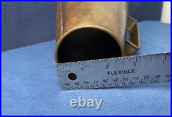 Antique Vintage Very Old Straits Steamship Co Brass Megaphone LifeBoat no. 4 Rare