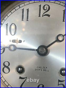 Antique Vtg Chelsea Ships Bell 5.5 Key Works Brass Original Sn#598125 Very-rare