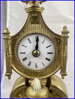Antique Whele's King Alfred the Great's Candle Lamp Clock Very Rare