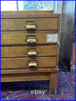 Antique Yawman & Erbe Dovetail Wood File Brass Hinge Rochester NY VERY RARE